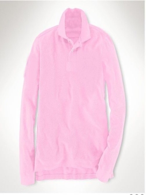 Pink polo shirt for men cute design - Click Image to Close